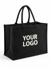 Bolsas de arpillera negras personalizadas con su logotipo - Pedir ahora