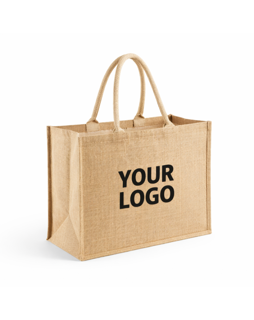 JUTE DRAAGTAS IBIZA NATUREL - L (45X20X34CM)