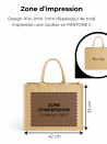 Bolsa de arpillera personalizada con tu diseño impreso - Haz tu pedido ahora.