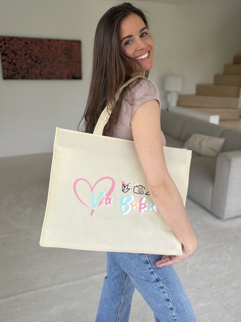 LYON BEIGE BAG - L (45x15x35cm)