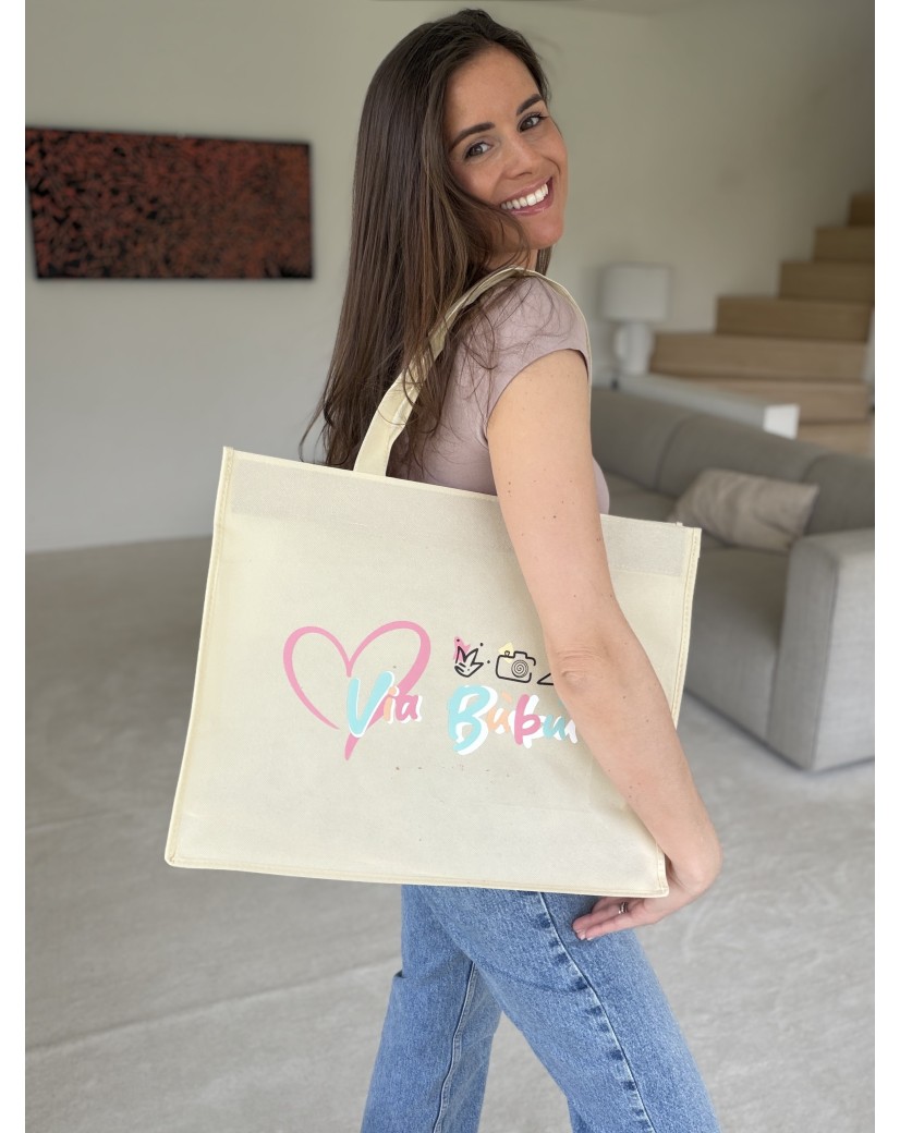LYON BEIGE BAG - L (45x15x35cm)
