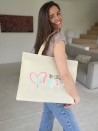 LYON BEIGE Tragetasche - L (45x15x35cm)