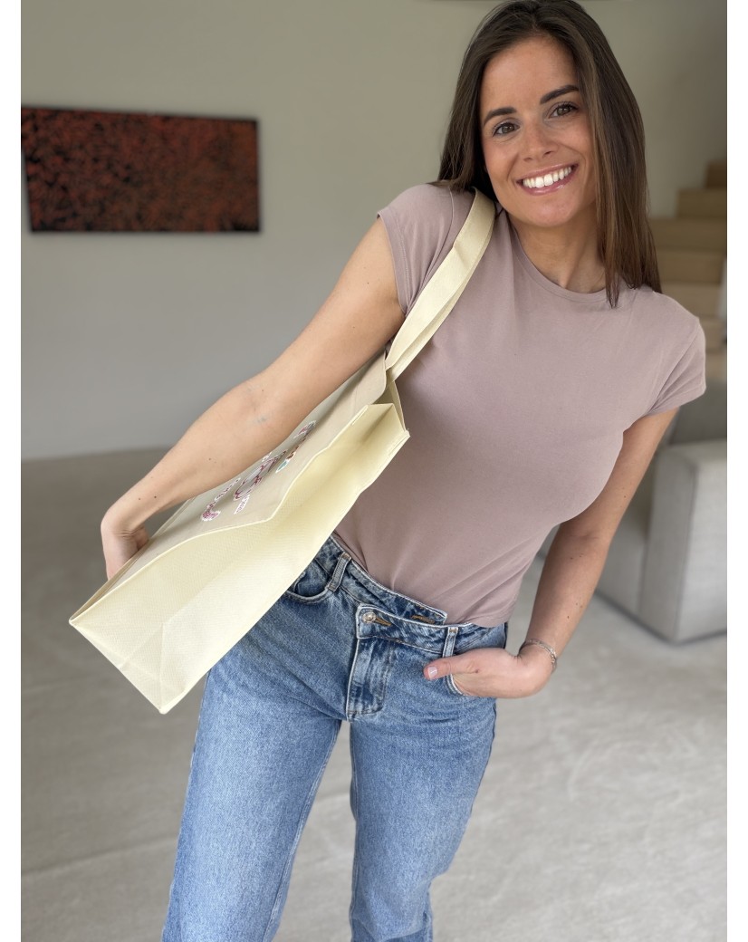 LYON BEIGE BAG - XL (55x14x40cm)