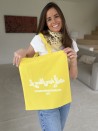 TOTEBAG "PARIJS" GEEL (38x42 cm)