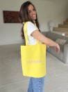 TOTEBAG "PARIJS" GEEL (38x42 cm)
