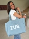 SAC COTON "NANCY" - JEANS LIGHT 🩵  (43x15x36 cm)