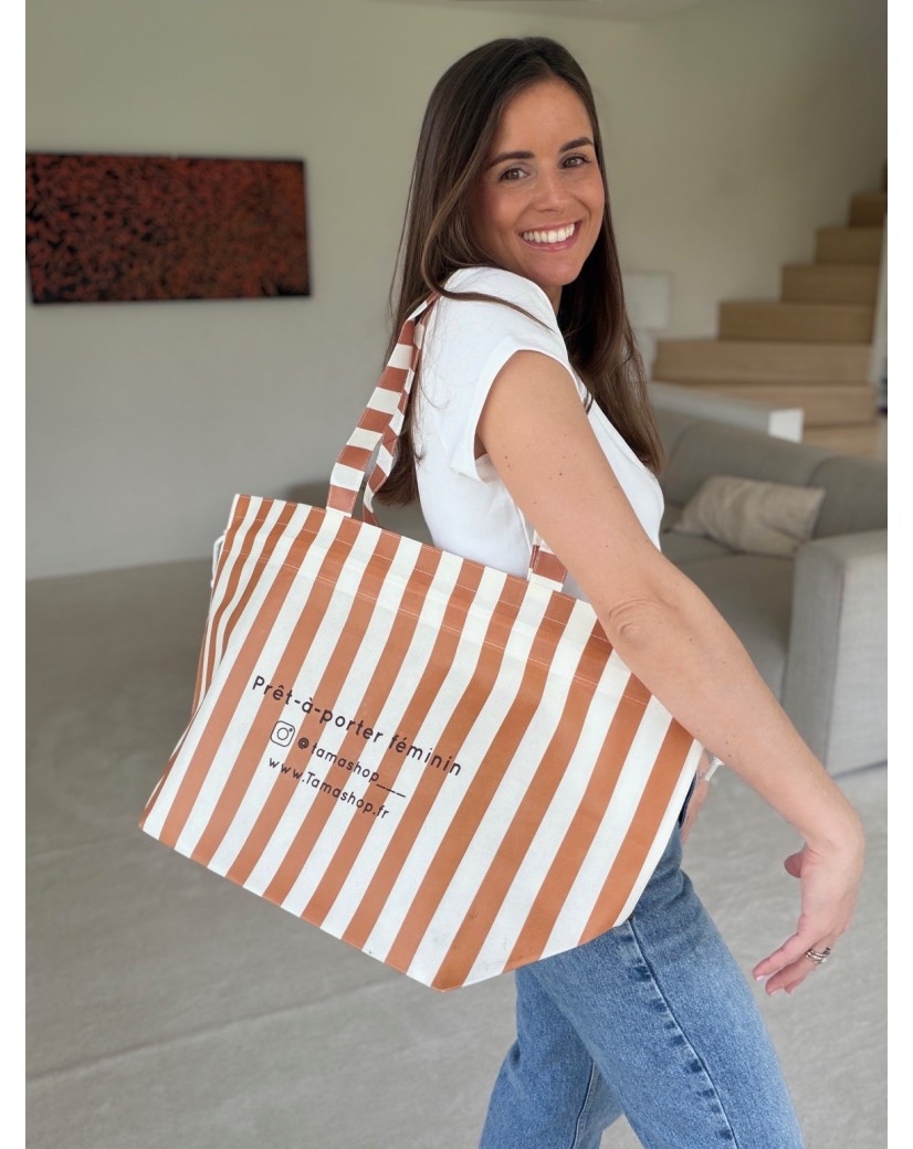 Bolsa NICE LINEA Terracota – L (58 x 24 x 35 cm)