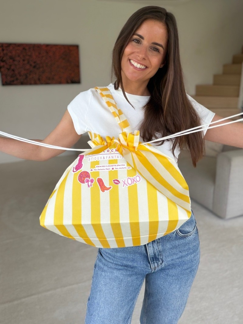 SAC NICE LINEA JAUNE  - L 💛  (58x24x35cm)