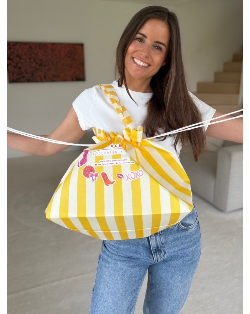 SAC NICE LINEA JAUNE  - L 💛  (58x24x35cm)