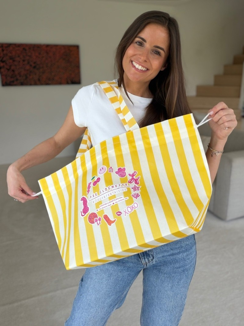 SAC NICE LINEA JAUNE  - L 💛  (58x24x35cm)