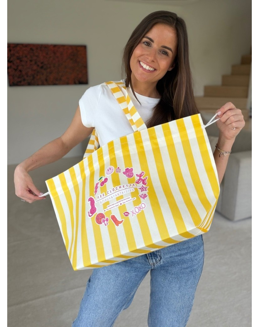 SAC NICE LINEA JAUNE  - L 💛  (58x24x35cm)