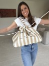 Tasche NICE LINEA Beige – L (58 x 24 x 35 cm)