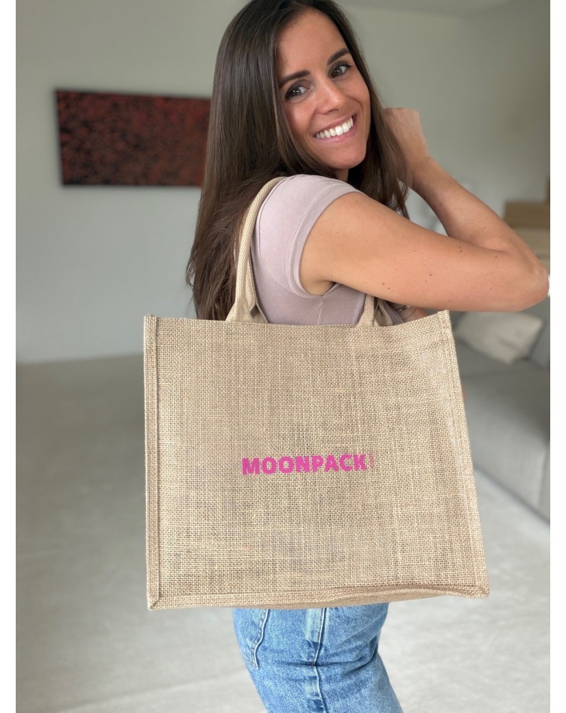 Bolsa de arpillera personalizada con tu diseño impreso - Haz tu pedido ahora.