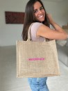 Sac en toile de jute personnalisé avec impression de votre design - Commandez maintenant.