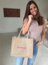 Bolsa de arpillera personalizada con tu diseño impreso - Haz tu pedido ahora.
