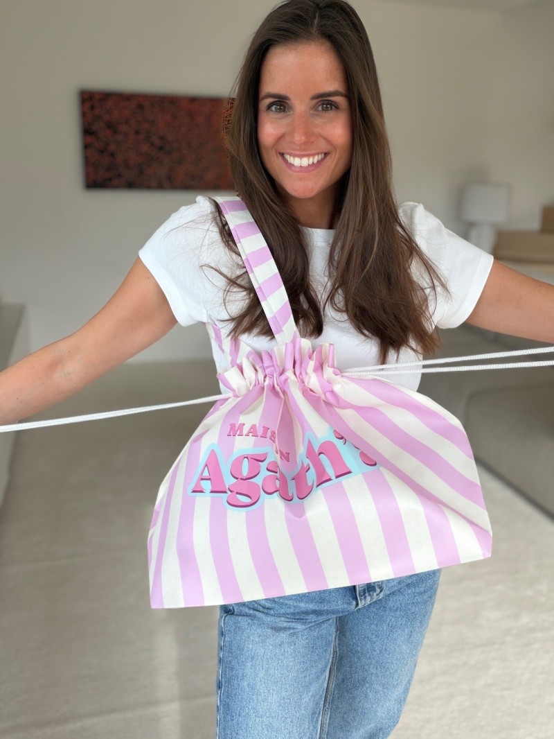 DRAAGTAS NICE  LINEA – PEPPY ROZE - L (58 x 24 x 35 cm)