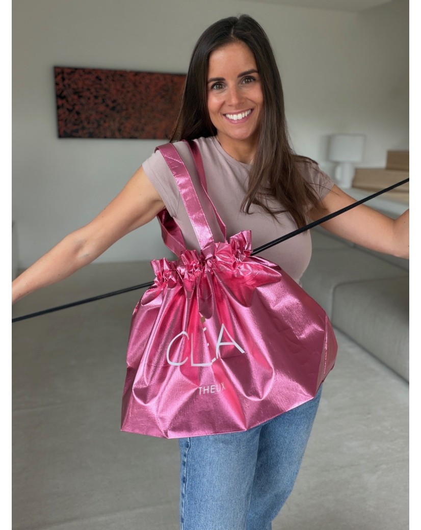 BOLSA NICE ROSA ORO L (58x24x35cm)