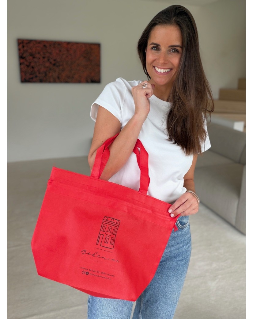 Nice Reusable Bag Red - M (40x14x30cm)