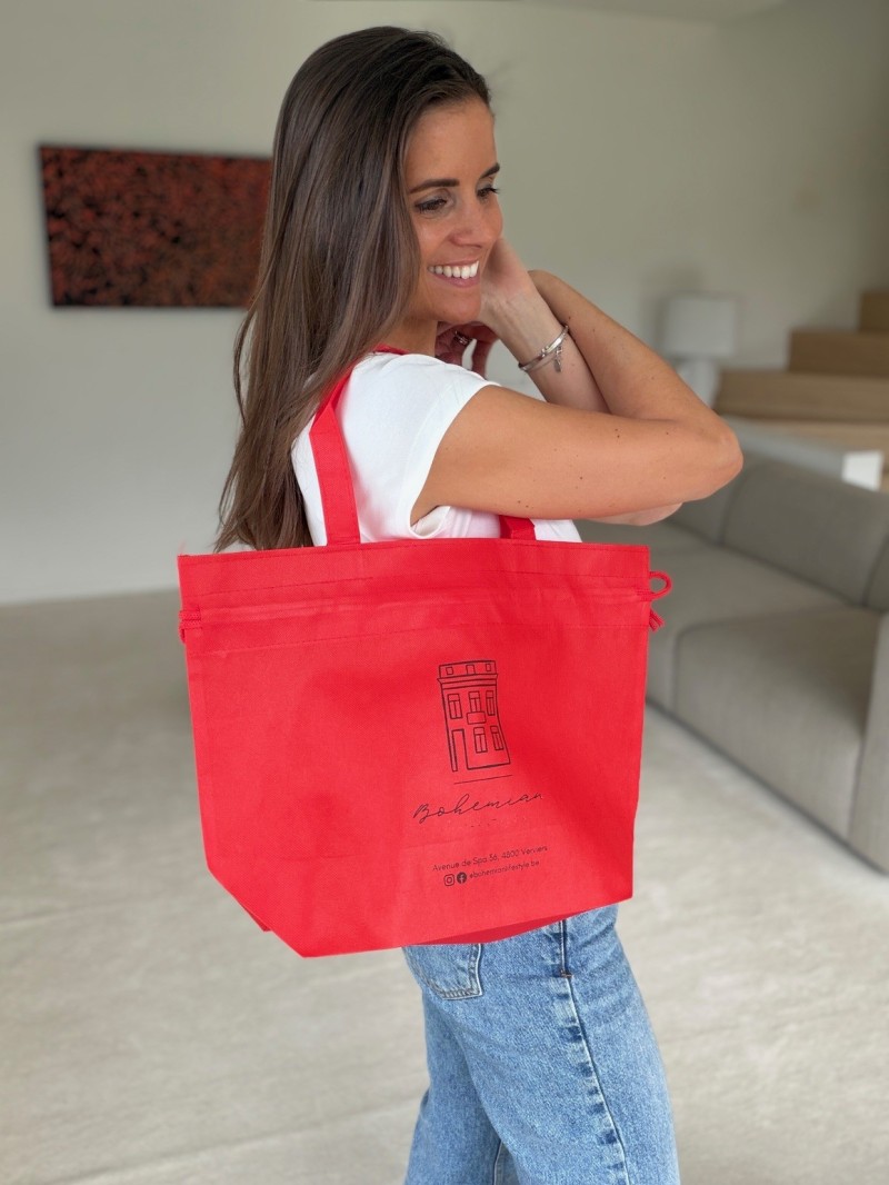 Bolso reutilizable Nice Rojo - M (40x14x30cm)