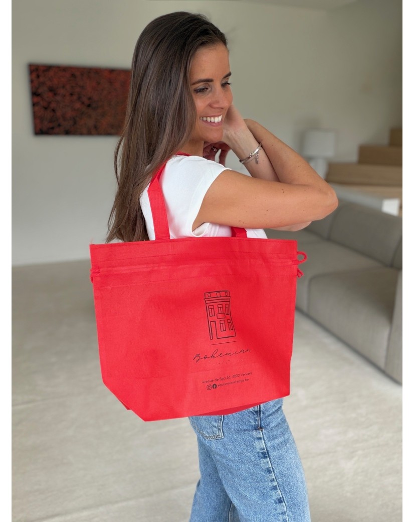Nice Reusable Bag Red - M (40x14x30cm)