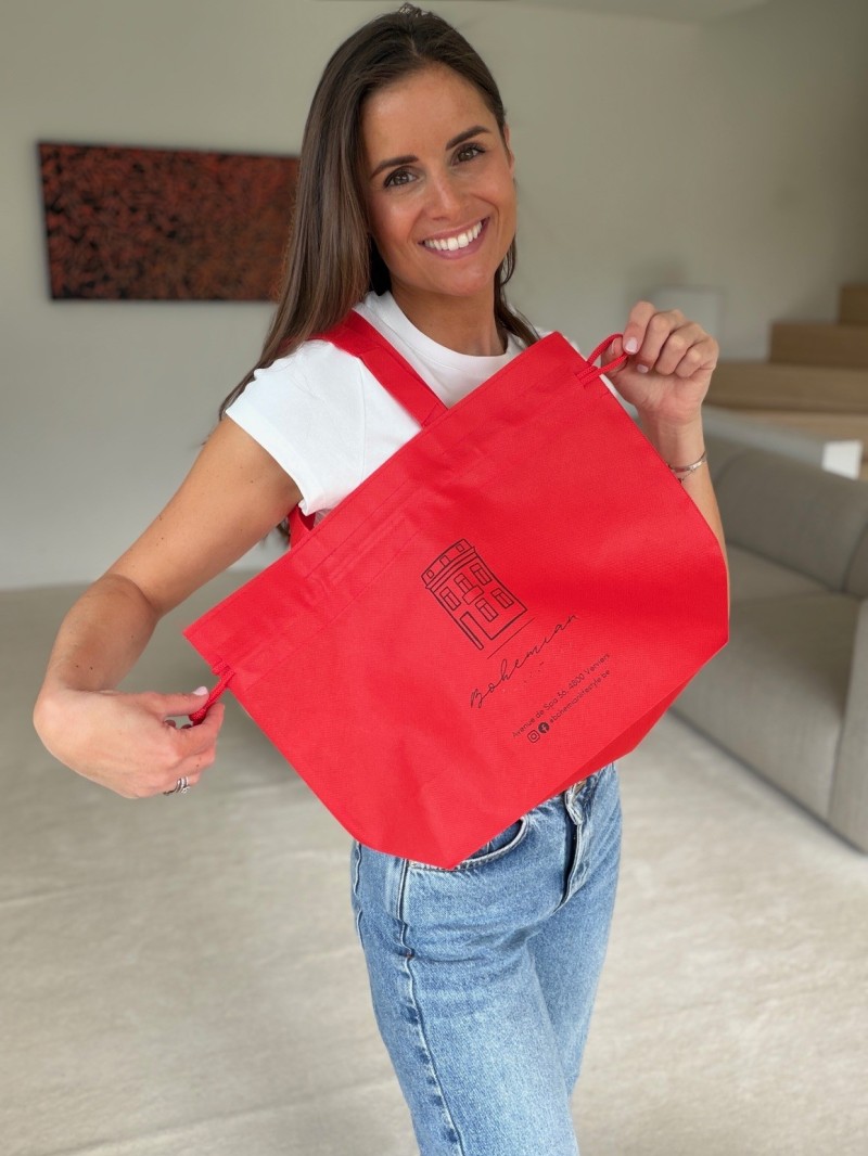 Nice Reusable Bag Red - M (40x14x30cm)
