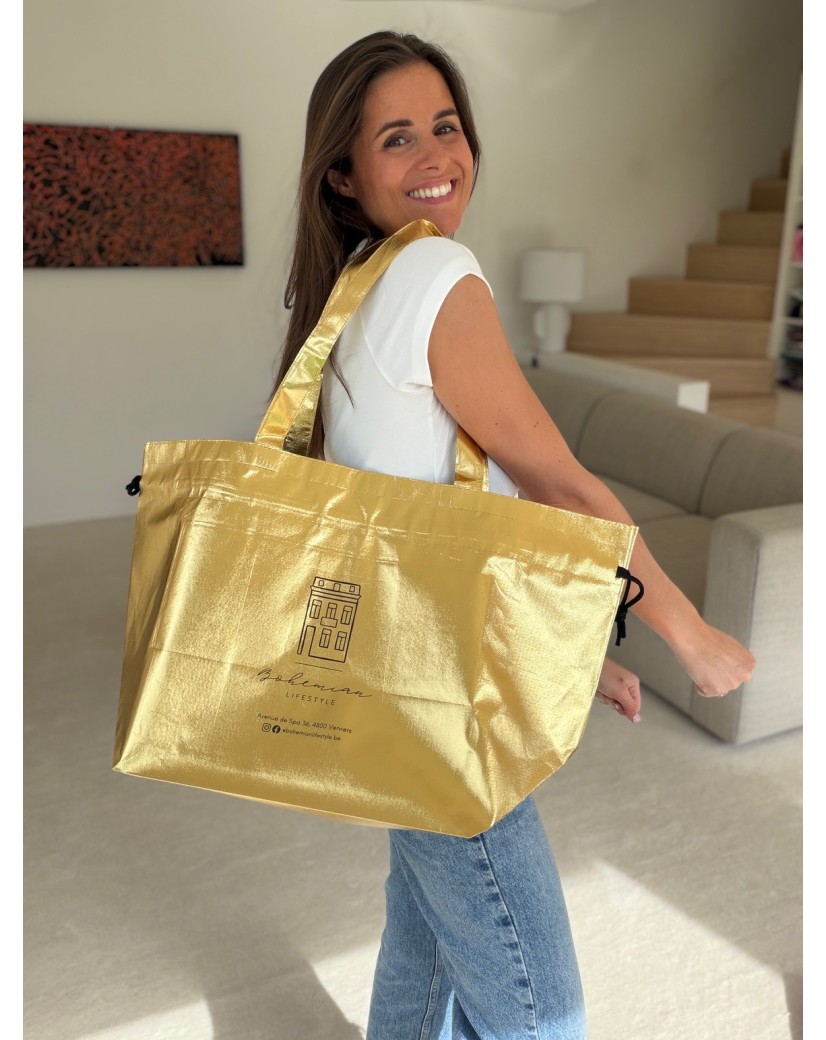 Tasche NICE GOLD L (58x24x35cm)