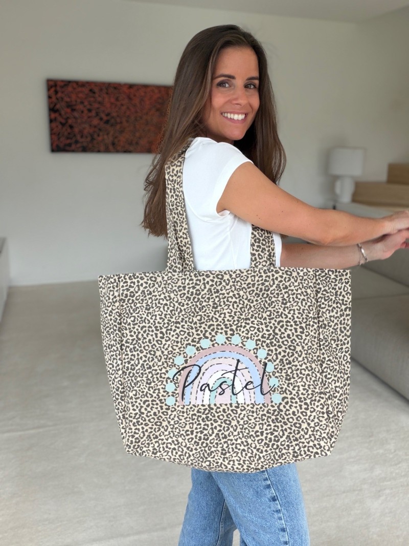 NANCY TASCHEN - LICHT LEOPARD 🤎 (43x15x36 cm)