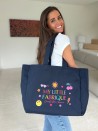 BAUMWOLLTASCHE NANCY – NAVY (43x15x36cm)