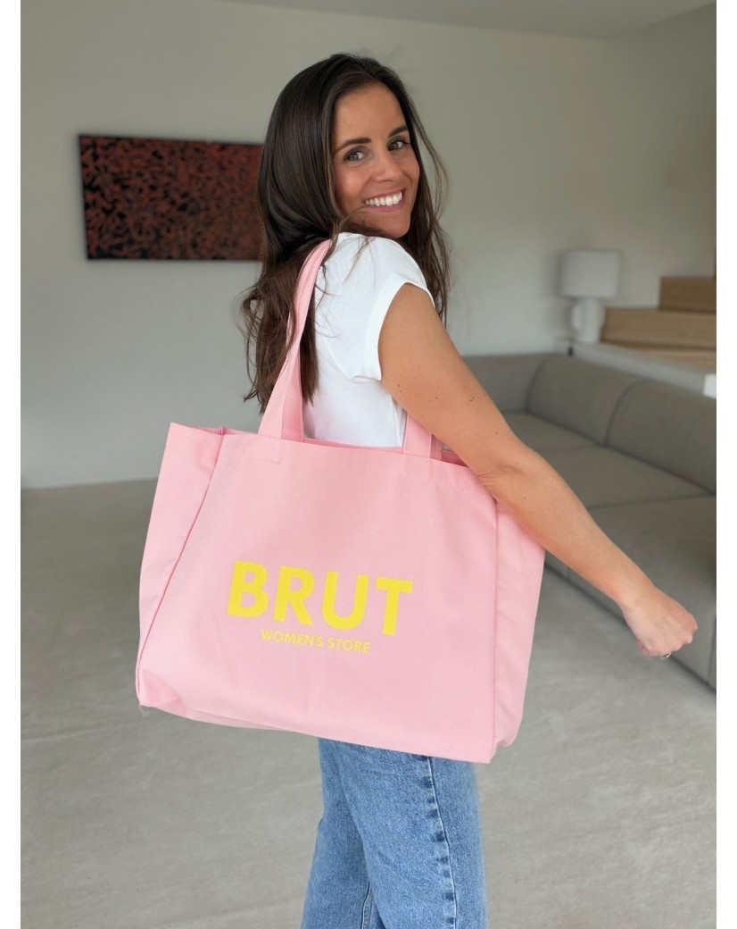 BAUMWOLLTASCHE "NANCY" – ROSA (43x15x36cm)