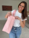 COTTON BAG "NANCY" – PINK (43x15x36cm)