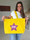 SAC COTON "NANCY" - JAUNE 💛  (43x15x36cm)
