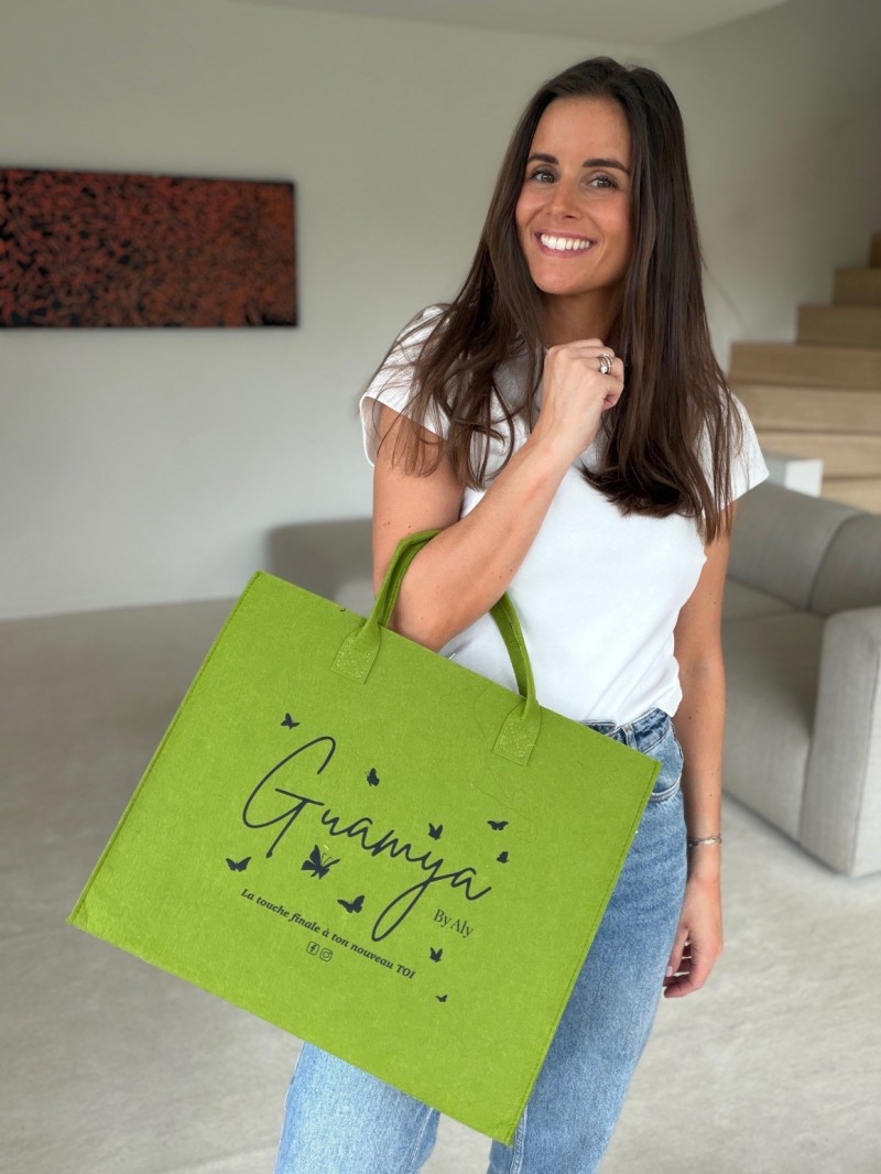 VILTEN DRAAGTAS "GRENOBLE" - GROEN - L (42x12x35cm)