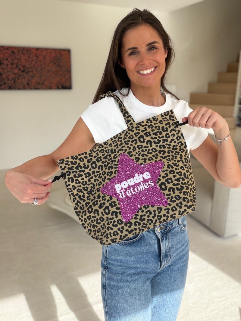 NICE BAG – LEOPARD PRINT – M (40x14x30cm)
