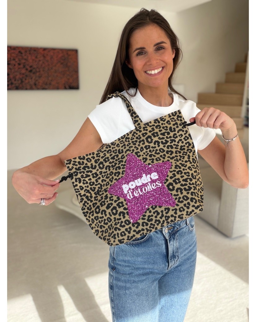NICE BAG – LEOPARD PRINT – M (40x14x30cm)