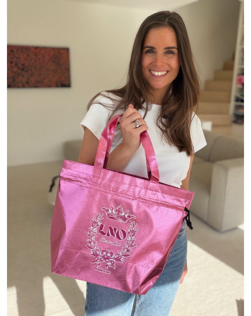 DRAAGTAS "NICE" ROSÉ GOUD – M (40x14x30 cm)