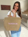 Bolso reutilizable Nice Beige - M (40x14x30cm)