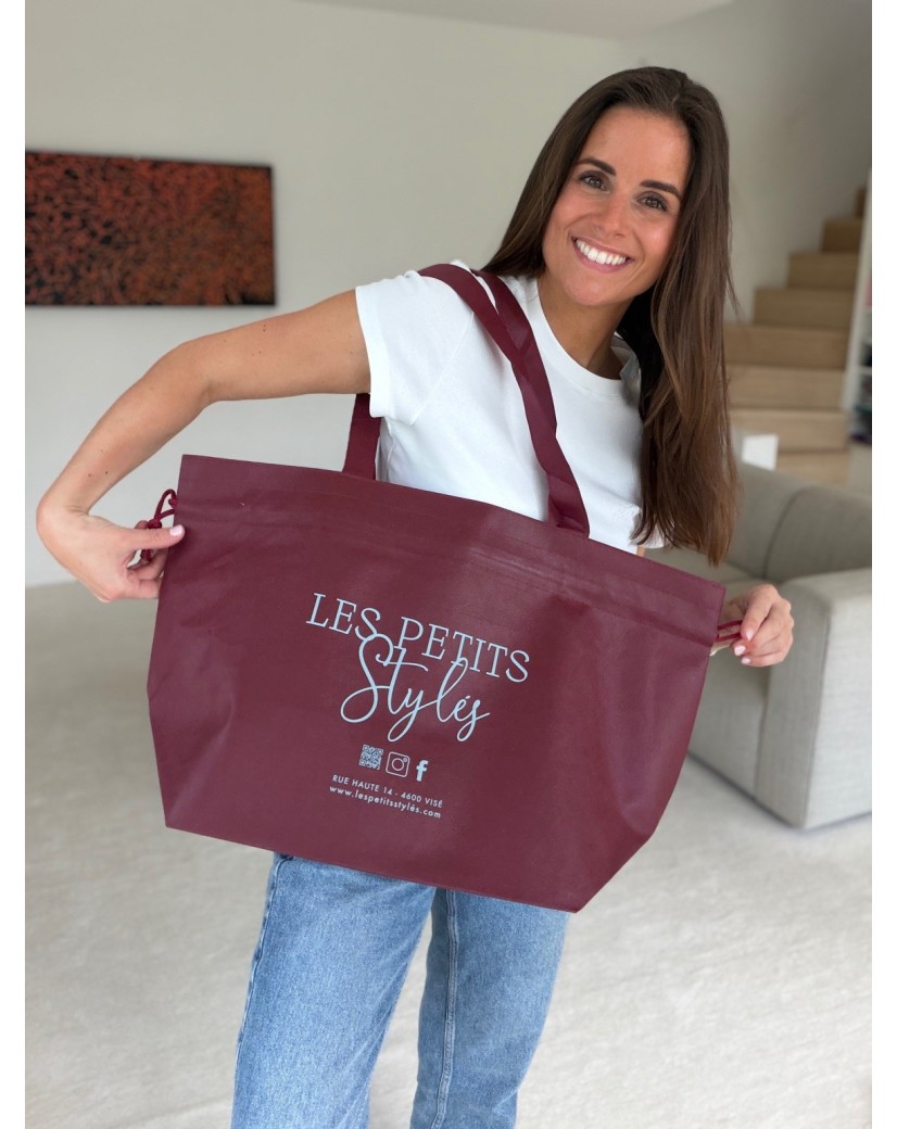 Nice Reusable Bag Bordeaux L (58x24x35cm)