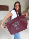 Nice Reusable Bag Bordeaux L (58x24x35cm)
