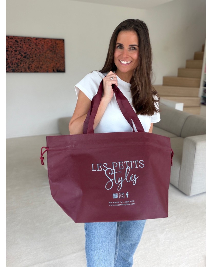 Nice Reusable Bag Bordeaux L (58x24x35cm)