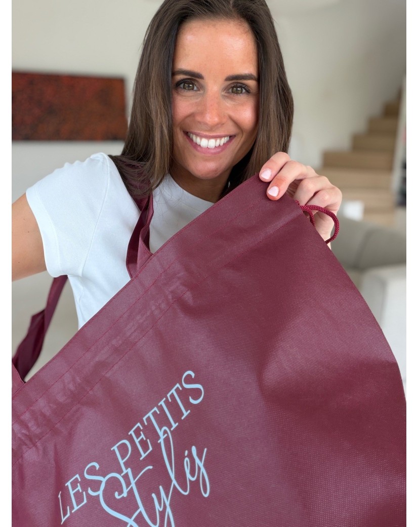 Nice Reusable Bag Bordeaux L (58x24x35cm)