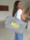 Bolsa NICE Pata de Gallo – L (58 x 24 x 35 cm)