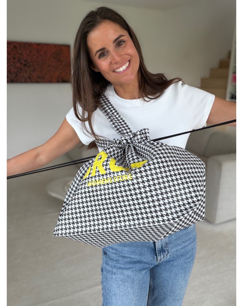 NICE BAG HOUNDSTOOTH – L (58 x 24 x 35 cm)