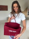 BOLSA GRENOBLE - BURDEOS - M (35,5x11x28,5cm)