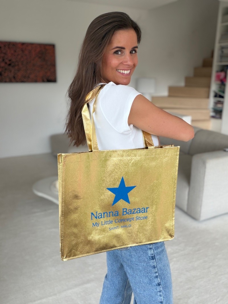 DRAAGTAS MIAMI - GOUD - (42x12x35 cm)