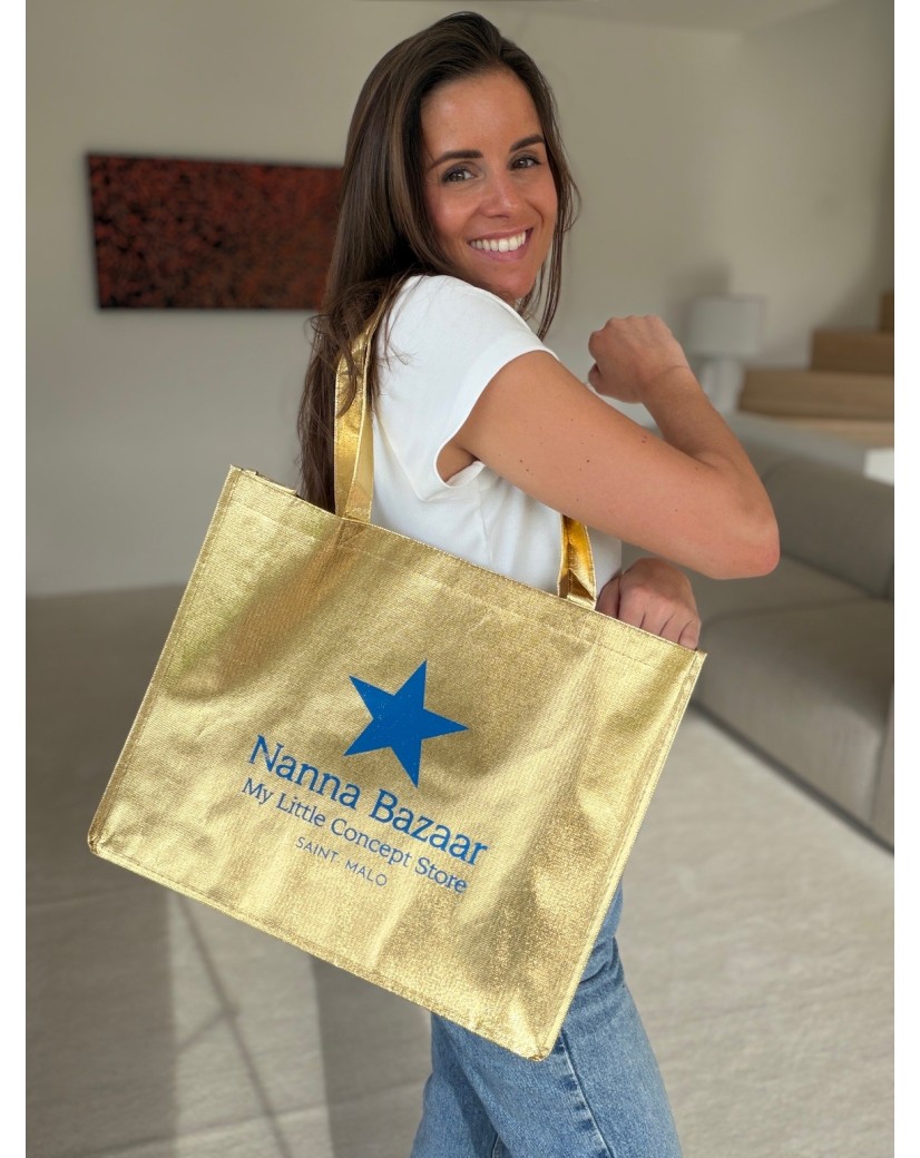 DRAAGTAS MIAMI - GOUD - (42x12x35 cm)