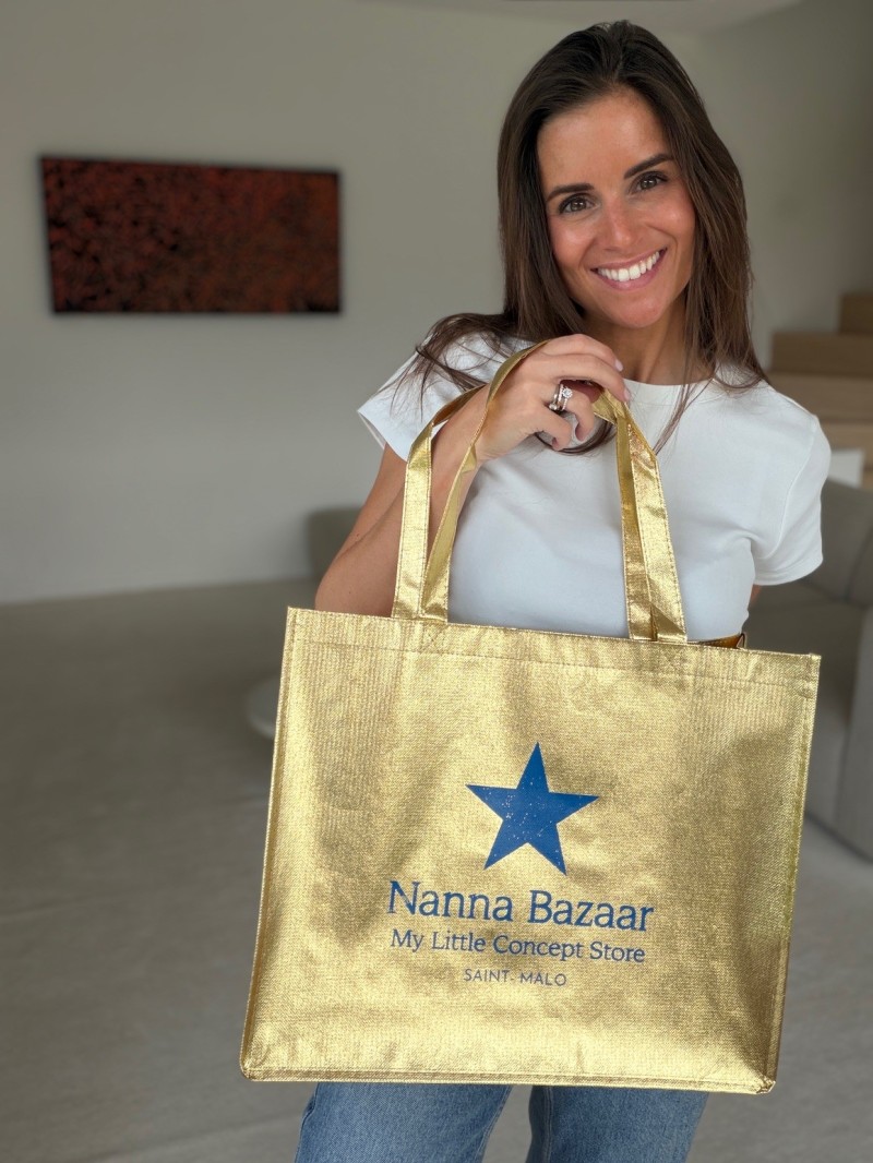 DRAAGTAS MIAMI - GOUD - (42x12x35 cm)