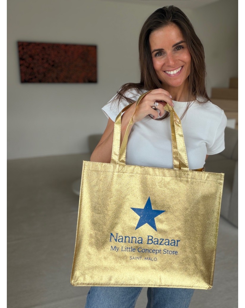 DRAAGTAS MIAMI - GOUD - (42x12x35 cm)