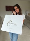 TAS MET GEDRAAID HANDVAT - WIT XXL (54x14x45cm)