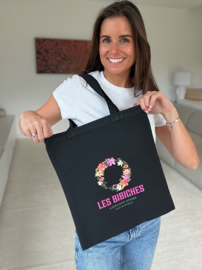 TOTEBAG "WENEN" - ZWART (35x38,5cm)