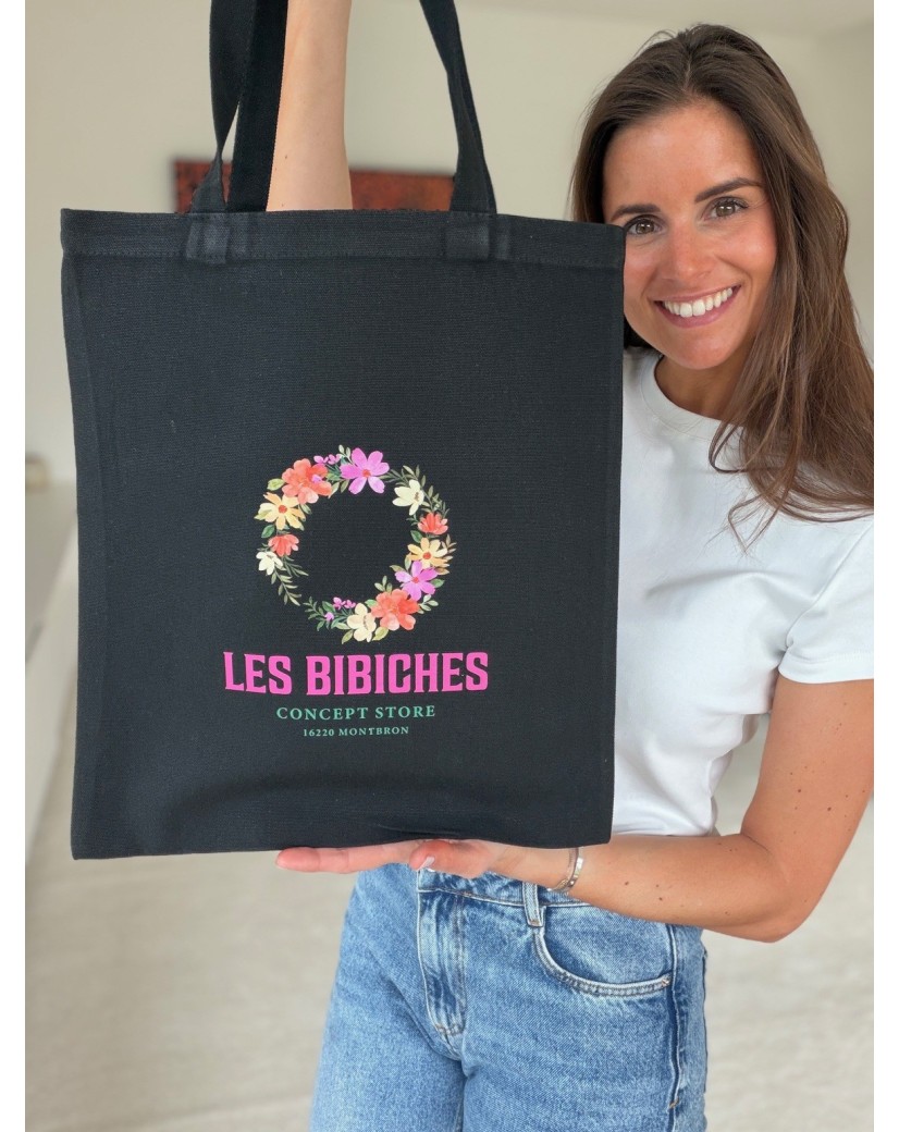 TOTEBAG "WENEN" - ZWART (35x38,5cm)